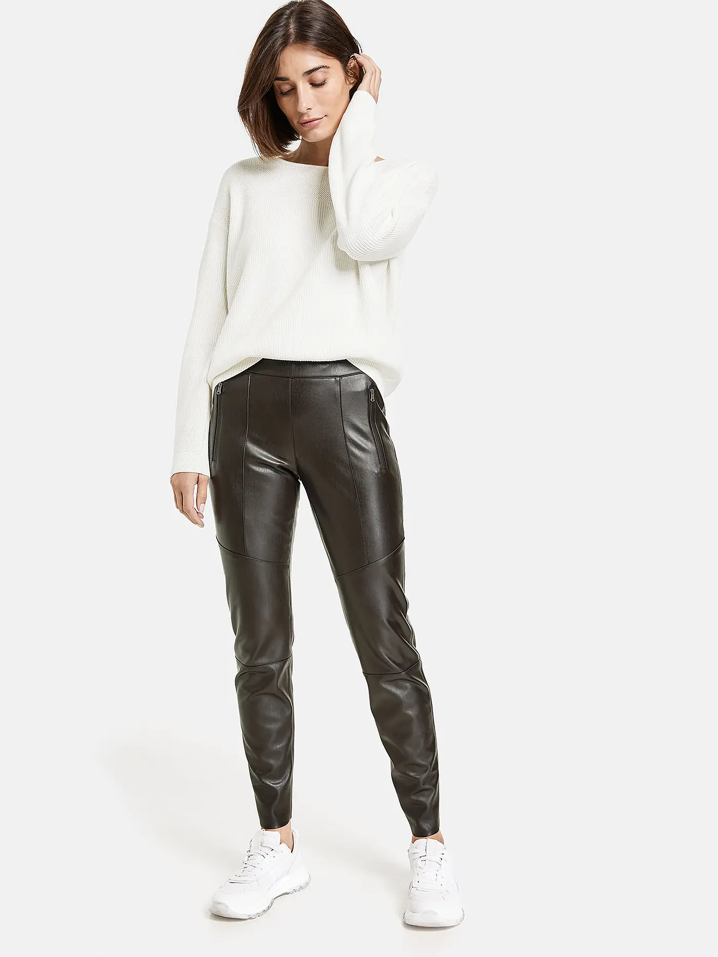 GERRY WEBER | Hose in Lederoptik | 